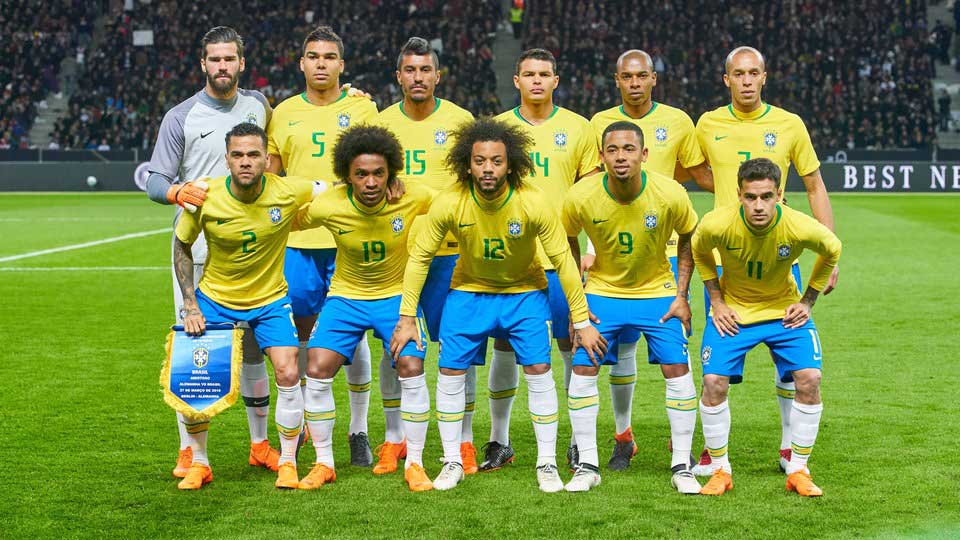 Mannschaftsfoto für Brasilien