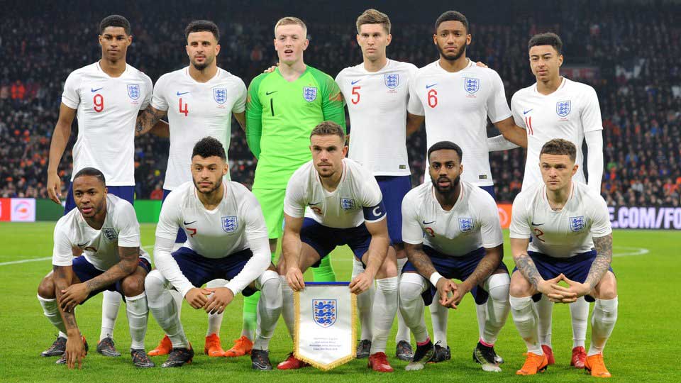 Mannschaftsfoto für England