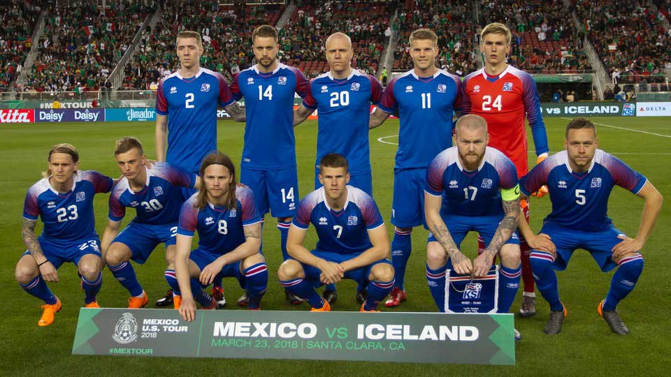 Mannschaftsfoto für Island