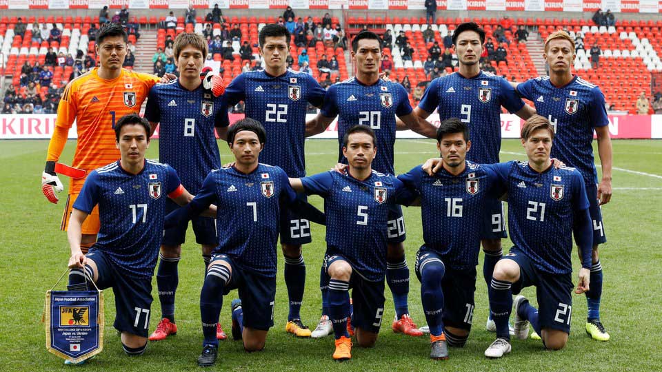Mannschaftsfoto für Japan