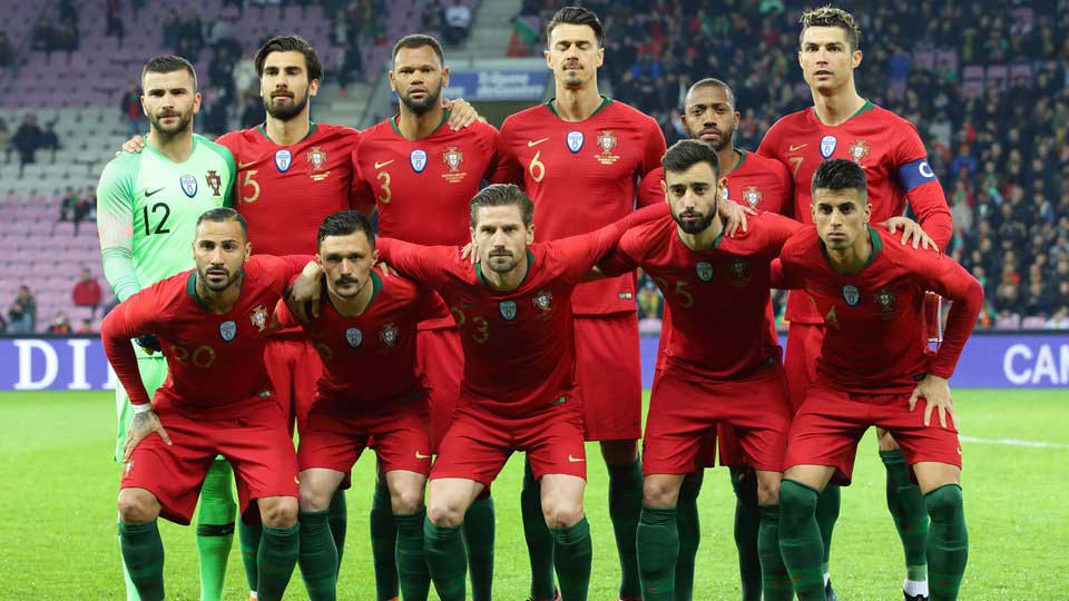 Mannschaftsfoto für Portugal